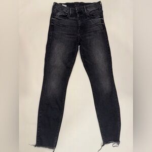 MOTHER Charcoal Skinny Jeans